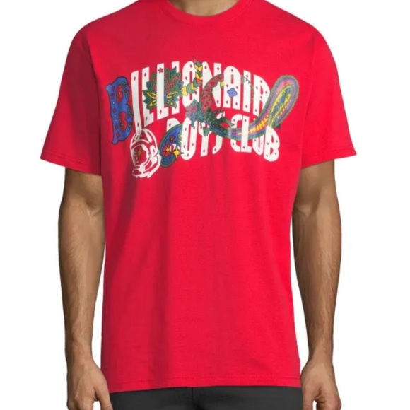 Billionaire Boys Club Men's Arch Printed T-Shirt – BB SM Short Sleeve Tee – Spring 2020s Cotton Crew Neck